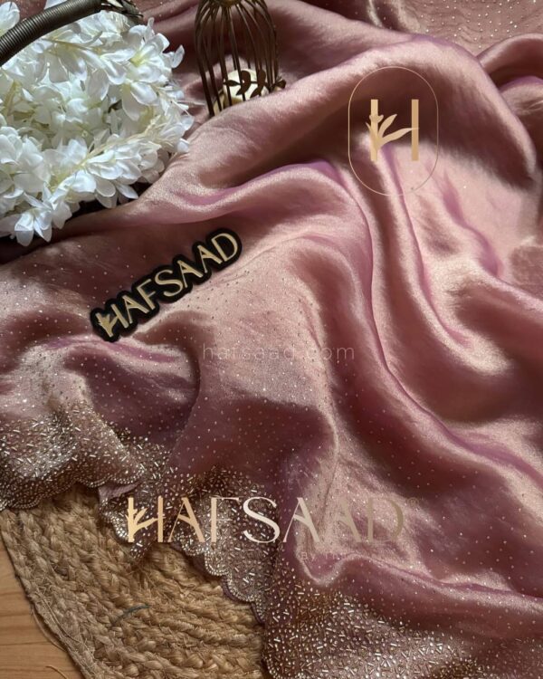 Women's Luxurious Shimmering Grey Organza Saree with Intricately Embroidered Black Blouse - Perfect for Festive & Evening Wear - Image 7